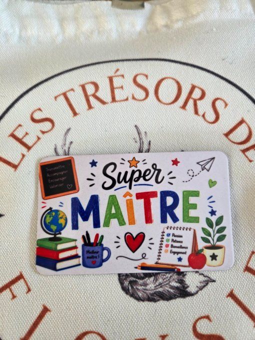 Magnet super maîtresse ou super maître