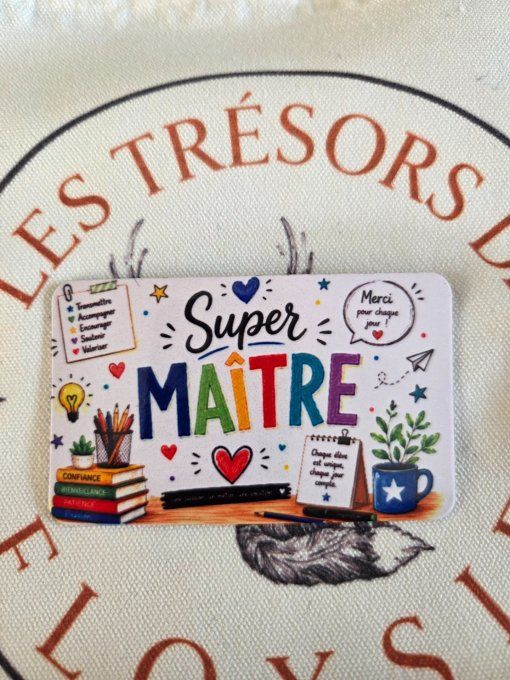 Magnet super maîtresse ou super maître