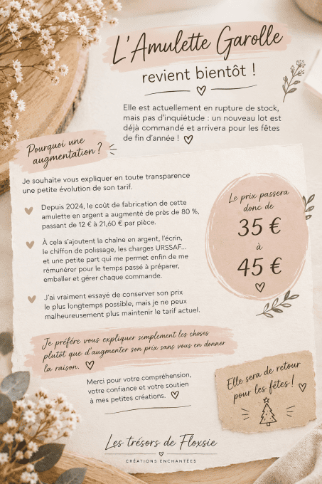 Amulette Garolle en argent