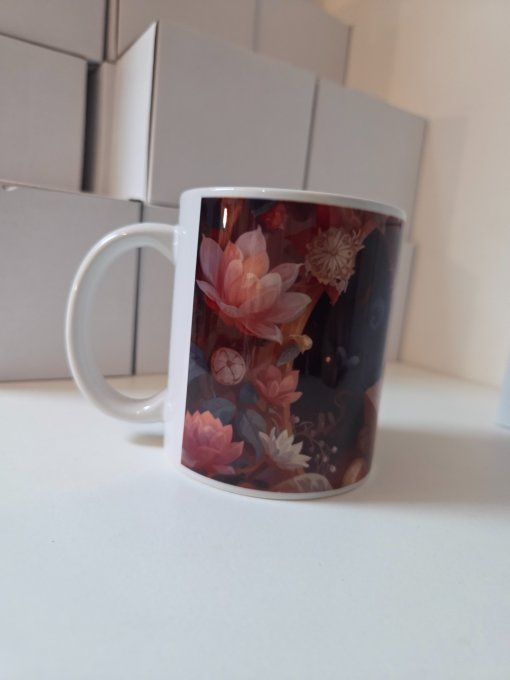 Mug Littéraire Chat Qui Lit 350ml 