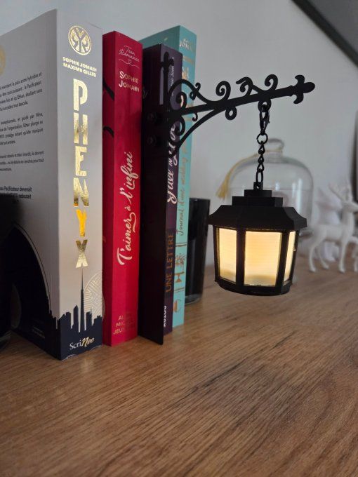 Lanterne vintage ou lampe fantôme lecteur - rechargeable USB – Décoration de bibliothèque