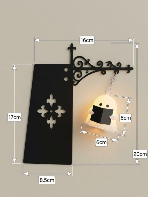 Lanterne vintage ou lampe fantôme lecteur - rechargeable USB – Décoration de bibliothèque