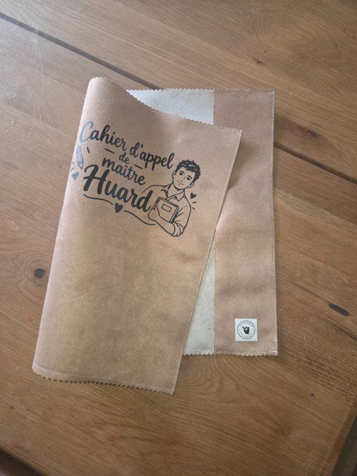 couvre cahier d'appel personnalisé