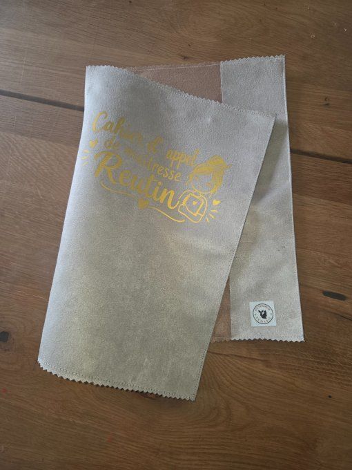 couvre cahier d'appel personnalisé